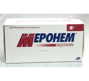 Меронем (Меропенем) 1 г №10 флак., Pfizer, Италия (Европа)