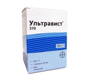 Ультравист-370 - Ultravist (Йопромид) фл. 30-50-100 мл; 10 шт.