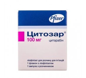 Цитозар (CYTOSAR) цитарабин (cytarabine) 100 мг, 500 мг, 1000 мг Европа